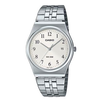 Casio Collection Unisexs Silver Watch MTP-B145D-7BVEF Stainless Steel - One Size