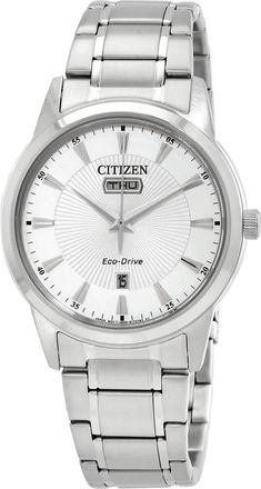 Citizen Eco-Drive Silver Dial Mens Watch AW0100-86A
