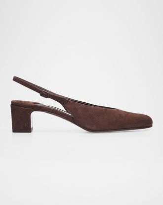 Jimmy Choo London 45mm Eyla Suede Slingback Pumps