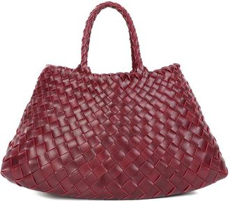 Tiffany & Fred Hand-Woven Leather Tote
