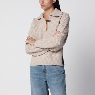 Isabel Marant Maglione beige in lana e cashmere