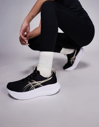 Asics Gel-Nimbus 28 - Sneakers da corsa nero e grigio piuma