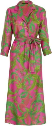 Carolina Herrera Jurken - Dames - Shirt Kleedjes - Roze - S - Kleedjes