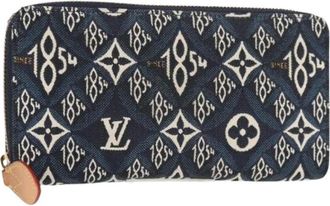 Louis Vuitton Pre-owned Wallets, female, Blue, Size: ONE SIZE Pre-owned Canvas Wallet