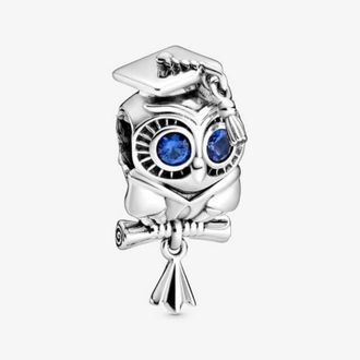 Pandora Graduation Owl Sterling Silver Charm