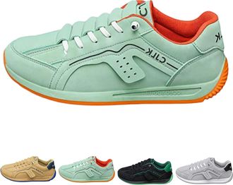 Generic Trainers Leather Mens Business Trainers Flat Sole Sports Shoes Modern Running Shoes Leisure Shoes Sporty Walking Shoes Slip-On Fitness Shoes Faux Leat