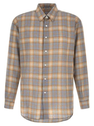 Auralee Airy Wool Check Shirt