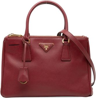 Prada Pre-owned Prada Medium Saffiano Lux Galleria Double Zip Satchel Ladies N7MTWBWCXM30711L