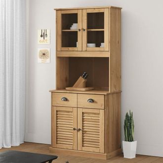 vidaXL Vidaxl - Credenza vigo 78x40x175 cm in Legno Massello di Pino