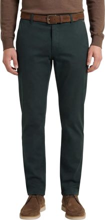 Meyer katoenen pantalon Meyer Bonn groen effen