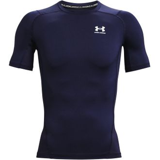 Under Armour Heren HeatGear Training T-shirt (Marine, Wit)