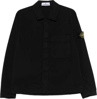 Stone Island pocket jacket - men - Cotton/Elastane - S - Black