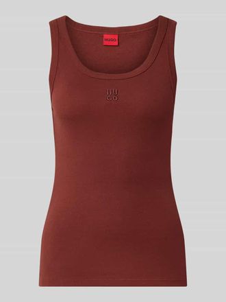 HUGO BOSS Slim Fit Tanktop aus Baumwoll-Mix Modell Datamia in Mittelbraun, Gr&ouml;&szlig;e XXL