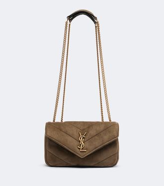 Saint Laurent Loulou Mini suede shoulder bag