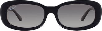 Ray-Ban Ray Ban Gradient Grey Polarized Oval Ladies Sunglasses RB2221 901/M3 56