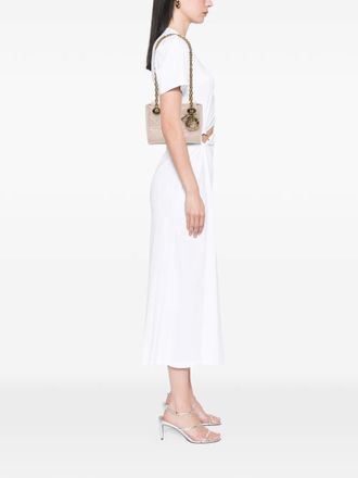 Dior 2016 Lambskin Cannage Lady Dior Double Chain Bag shoulder bag - Pink