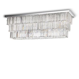 Netlighting Martinez 8 Light Ceiling Light Chrome in Grey