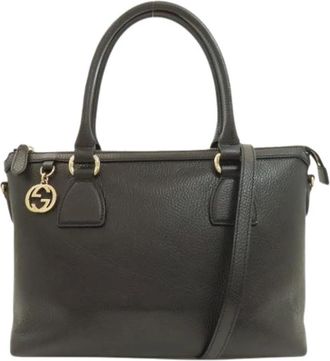 Gucci Pre-owned Vintage Handtas - Dames - Vintage Handtas - Zwart - ONE Size - Leer - Vintage