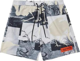 Heron Preston Cutout Swimshorts Grey HMFA005S21FAB0020900