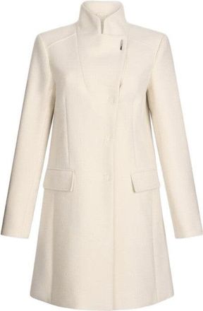 Liu Jo Tailored Beige Coat With Asymmetrical Button Closure