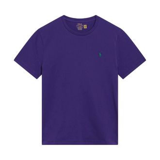 Polo Ralph Lauren T-Shirts, male, Purple, Size: S Custom Slim-Fit Jersey T-Shirt
