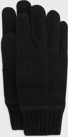 Portolano Men & apos;s Cashmere Knit Smartphone-Touch Gloves