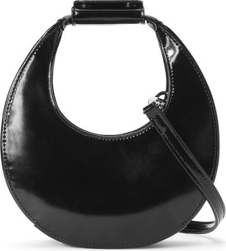 Staud Mini Moon Leather Bag in Black at Nordstrom