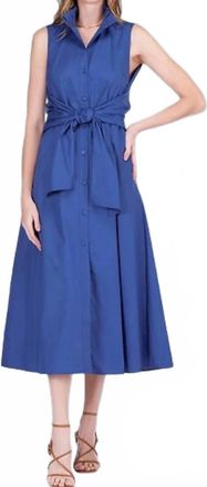 Jade Yoga Horizon Wrap Dress In Cobalt Blue