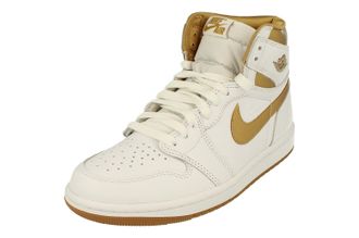 Nike Womens Air Jordan 1 Retro Hi OG White Trainers - Size UK 5.5
