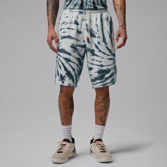 Nike Jordan Mens Jordan Brooklyn Fleece Tie-Dye Festival Shorts in White | IF1959-133