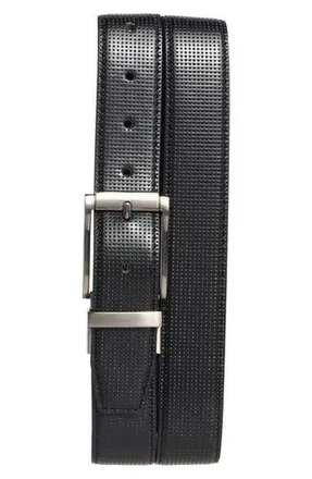 Steve Madden Perforated Reversible Belt in Black/Brown at Nordstrom Rack, Size 32