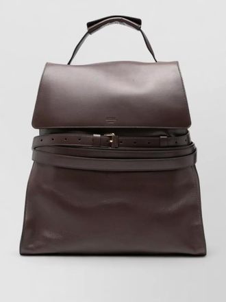 Moschino backpacks adjustable straps buckle detail top handle