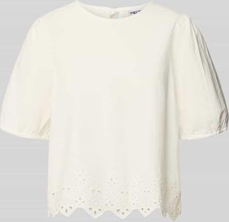 Pieces Relaxed Fit Blusentop aus reiner Baumwolle Modell ALMINA in Weiss, Gr&ouml;&szlig;e XL