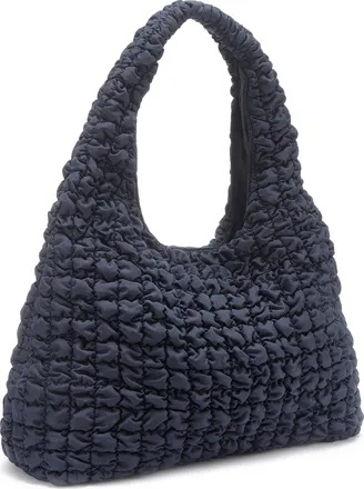 Lascana Shopper LSCN BY LASCANA Schultertasche, Damen, Gr. B/H/T: 42cm x 33cm x 14cm, dunkelblau, Stoff, Textil, unifarben, Taschen Shopper, Handtasche, Einka