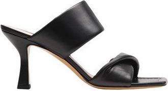 8 by YOOX LEATHER SQUARE TOE SPOOL-HEEL MULE
