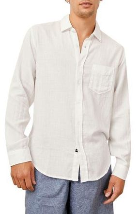 Rails Wyatt Relaxed Fit Solid Button-Up Shirt in White at Nordstrom Rack, Size X-Large