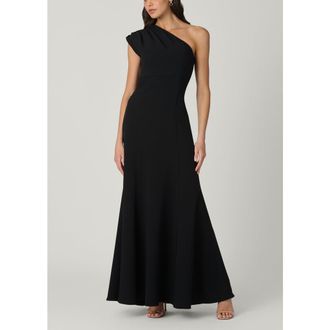 Shoshanna Midnight McKenna Stretch Crepe Dress in Jet at Nordstrom, Size 10