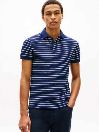 Tommy Hilfiger 1985 SLIM POLO Markenstickerei, aus Baumwoll-Piqu&eacute;