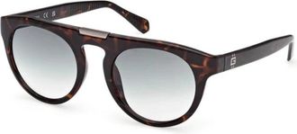 Guess Maverick Plastic Aviator Zonnebril - Heren - Zonnebrillen - Bruin - 52 MM - Accessoires