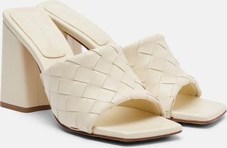 Bottega Veneta Parco 90 Intrecciato leather mules