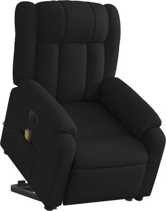 vidaXL Vidaxl - Sill&oacute;n De Masaje El&eacute;ctrico Reclinable Elevable Tela Negro