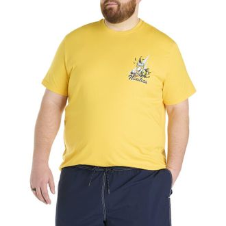 Nautica Big & Tall Getting Tipsy Graphic T-Shirt in Lemonchrome at Nordstrom, Size 2X Big