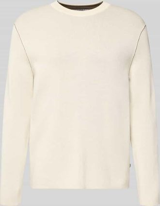 Marc O'Polo Denim Marc OPolo Denim Regular Fit Strickpullover aus Baumwoll-Mix in Offwhite, Größe XXL