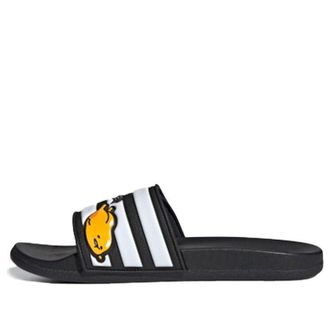 adidas neo Adilette Comfort Adj Yellow Crossover Black White Unisex Slippers Black White FY3037