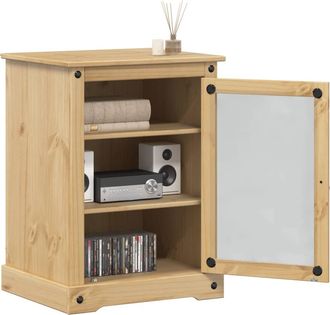 vidaXL Vidaxl - Mueble Hifi Corona Madera Maciza De Pino 60x50x82 Cm