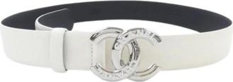 Chanel Pre-owned Belts, female, White, Size: ONE SIZE Pre-owned Vintage Fabric Belt
