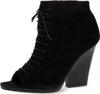 Burberry Stivaletti stringati con punta aperta 105mm - Nero