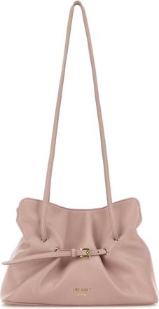 Prada Pink Nappa Leather Small Prada Dana Bucket Bag