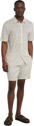 Onia Dylan Linen Shirt in Stone at Nordstrom, Size Xx-Large S