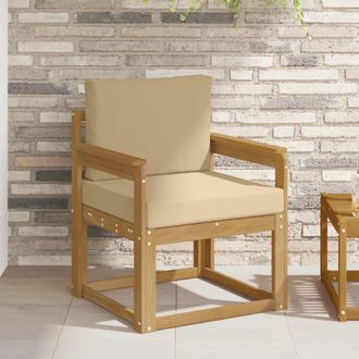 vidaXL Vidaxl Divano Da Esterno Poliestere Bianco E Beige